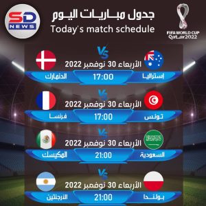 جدول مباريات كأس العالم