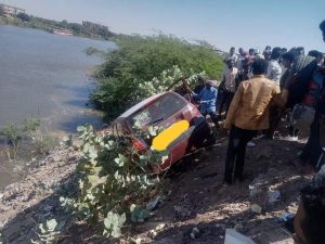 العنايه الالهية تنقذ شاب وفتاة من موت محقق بشارع النيل